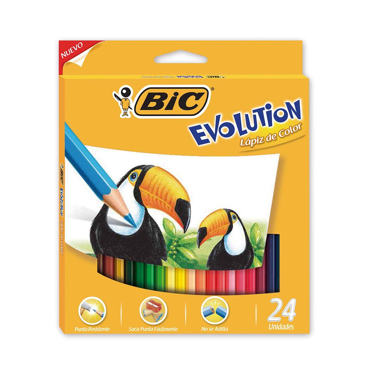 Set Lápices Color Bic Evolution x24 Unid-0