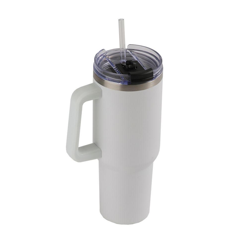 Termo Mug Quencher Thermos 1,2Lt Acero Inoxidable Blanco-3