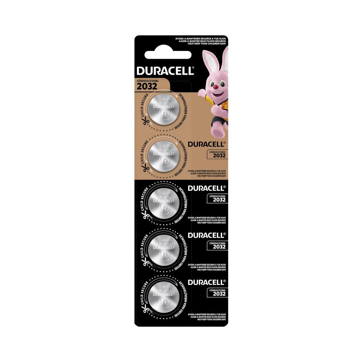 Pack 6 tiras Pila botón Duracell 2032 x5ud-2