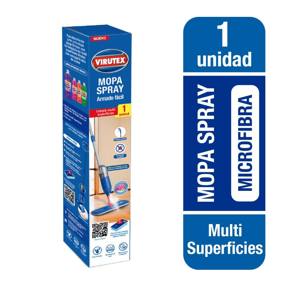 Mopa Plana De Microfibra Virutex Con spray-2