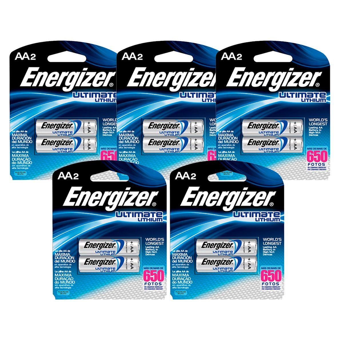 Pack 10 Pilas Litio Energizer Aa-0