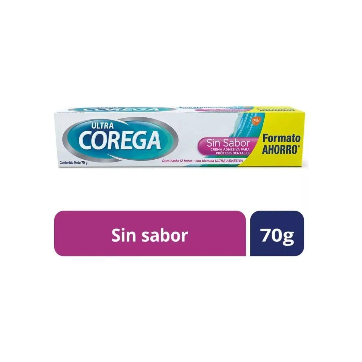 Adhesivo Prótesis Dental Corega Sin Sabor 70gr-1