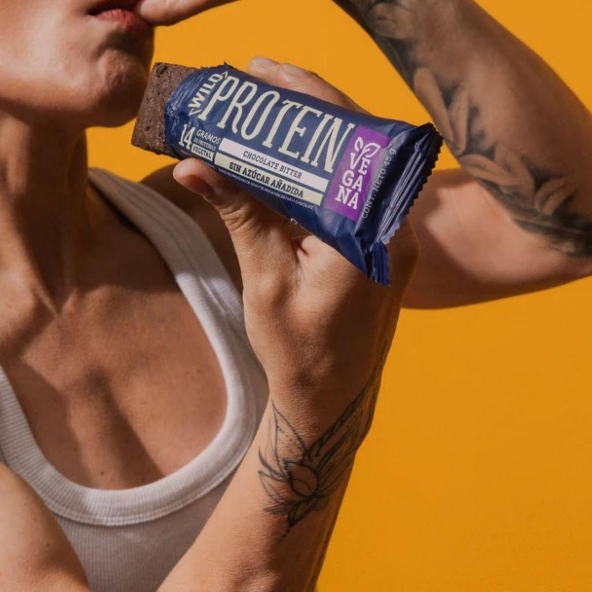 Wild Protein Vegana Chocolate Bitter 5 Unidades-1