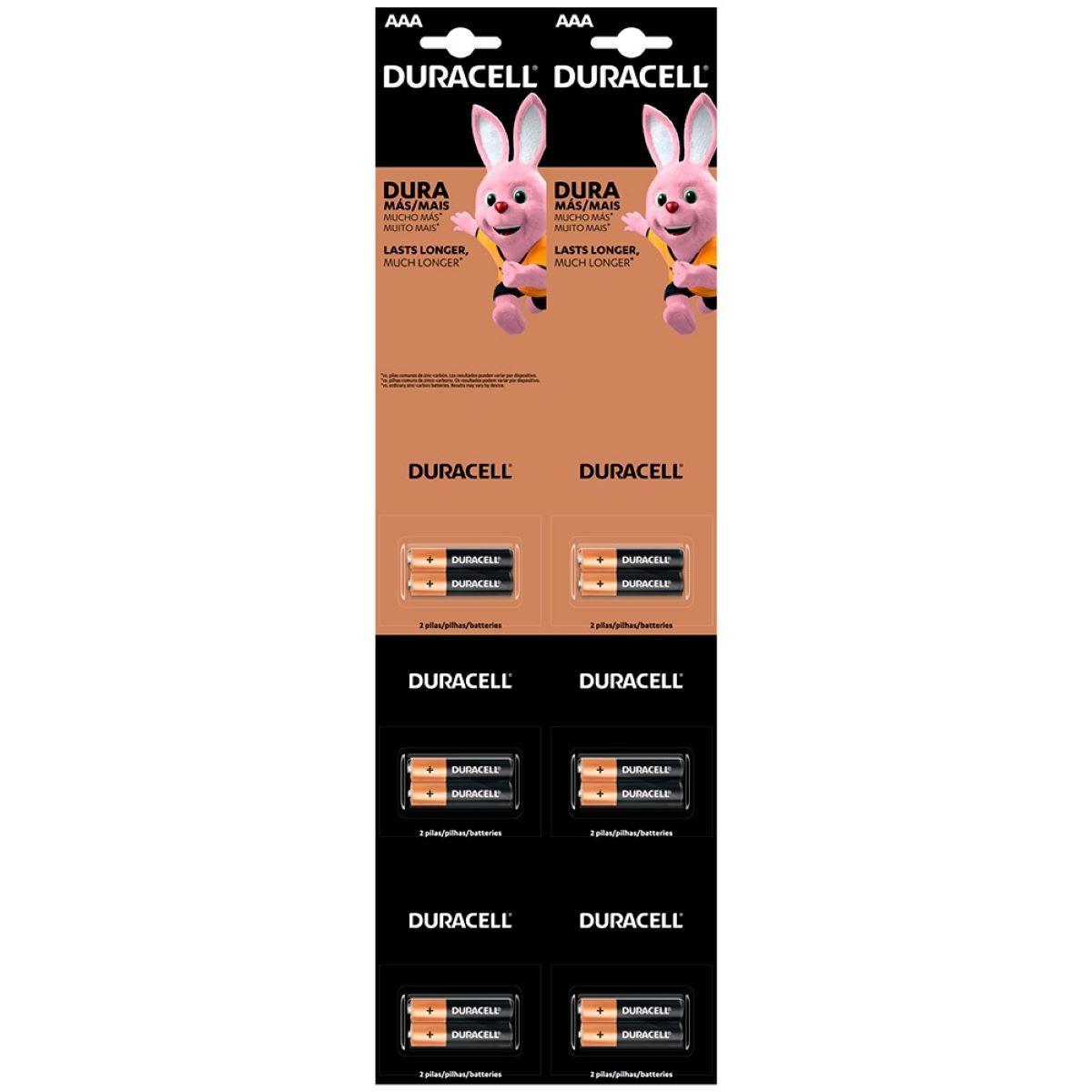 Pack 24 Pilas Alcalina Duracell 12 AA + 12 AAA En Tira-1