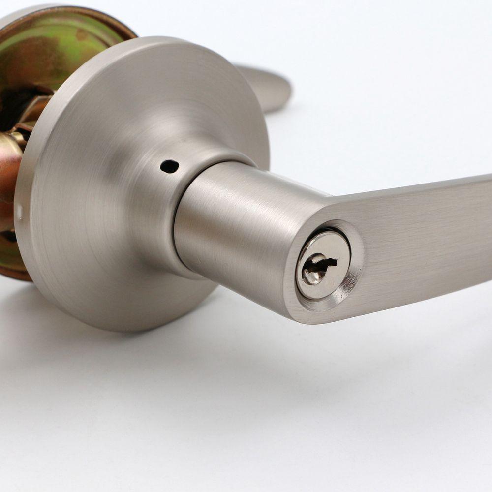 Odis Cerradura Tubular Con Manilla 203 Dormitorio Níquel-2