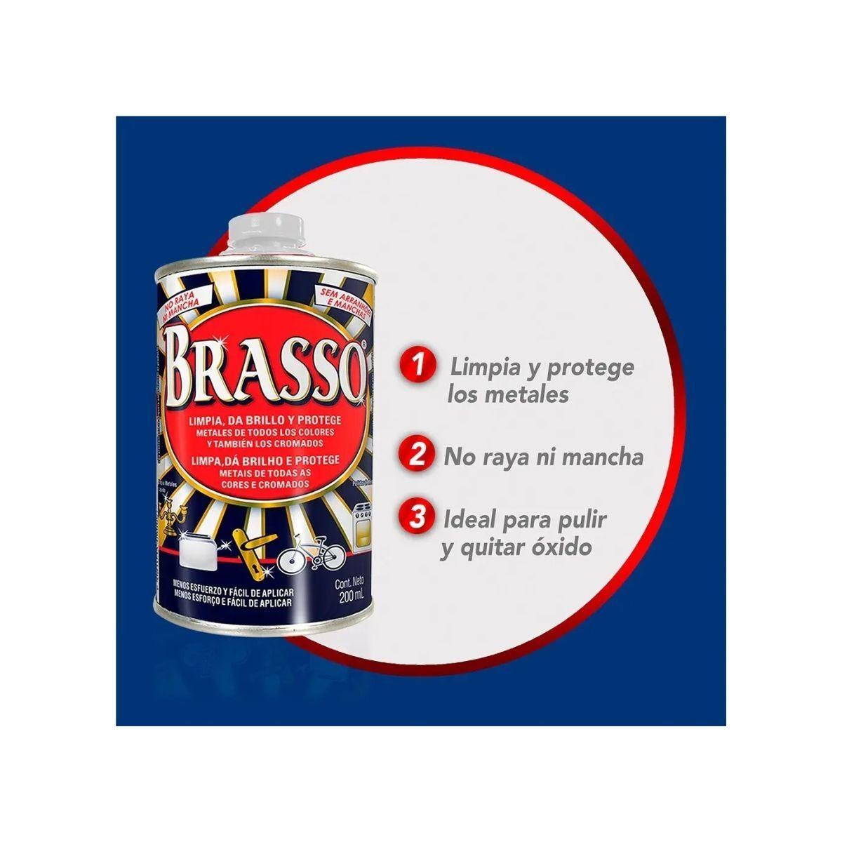 Brasso 200ml Limpieza Y Brillo Profesional Para Metales-2