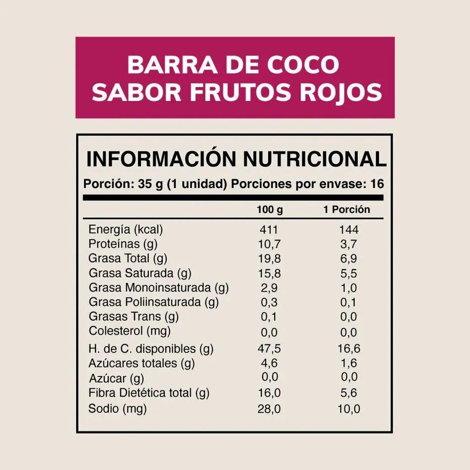 Barritas Wild Fit Coco Berries 35g x16 Unidades-1