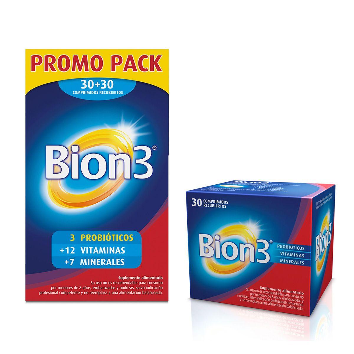 Pack 60+30 Bion 3 Vitaminas, Minerales Y Probióticos-0