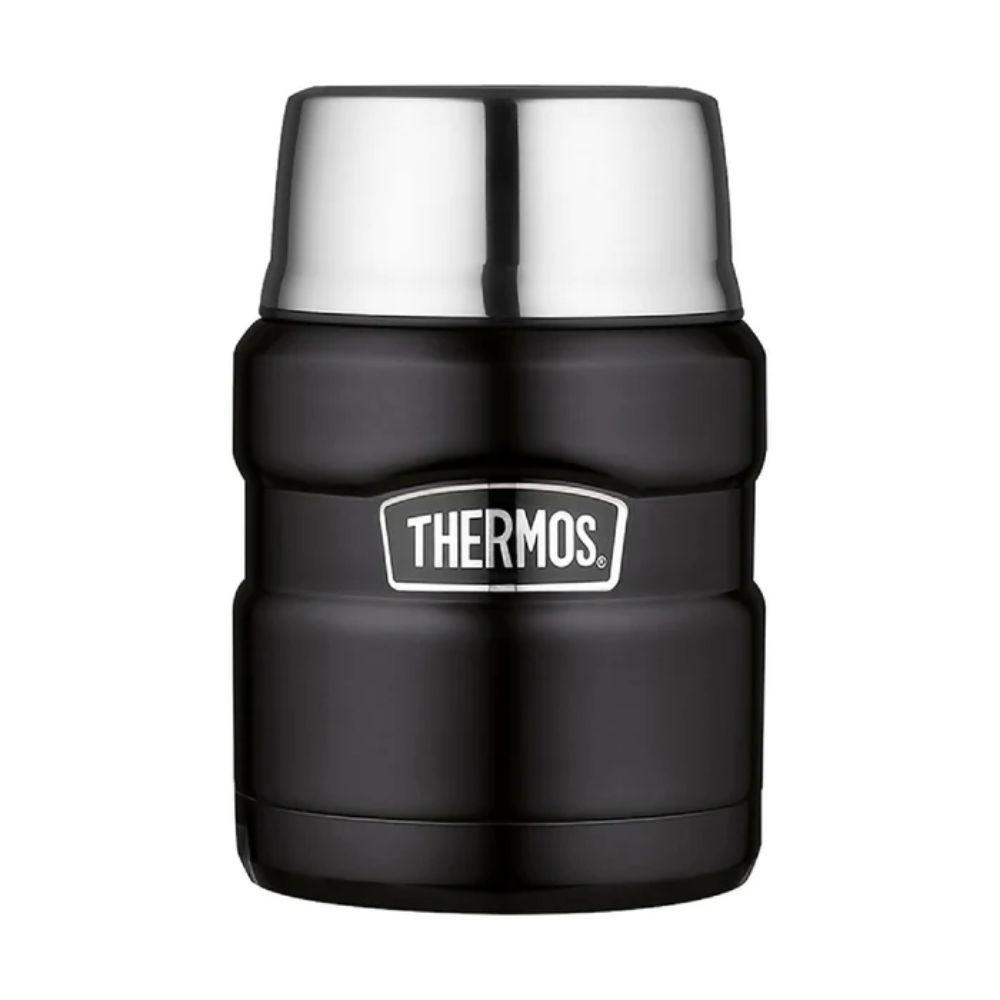 Termo de comida Thermos King 470ml acero inoxidable negro-3