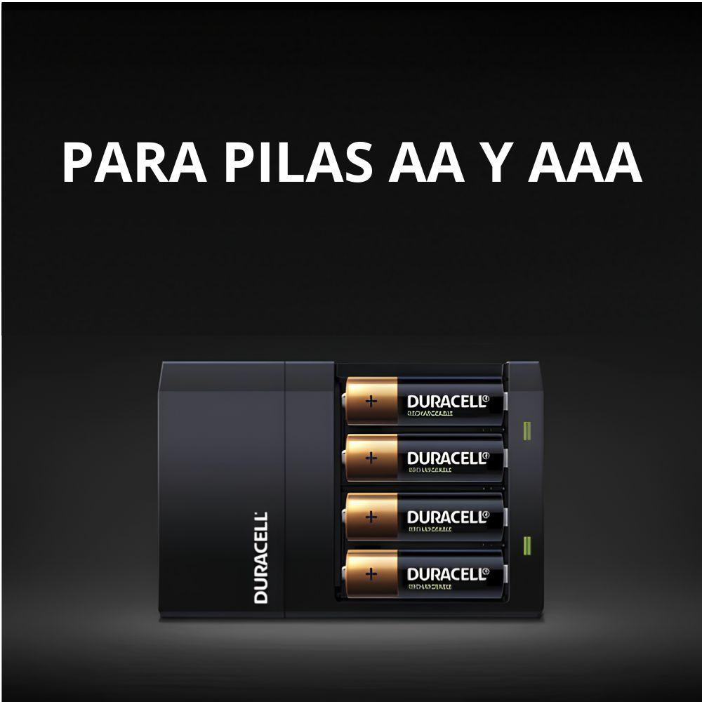 Pack Cargador Duracell De Pilas Aa/aaa + 4 Pilas Aa Recarg.-6