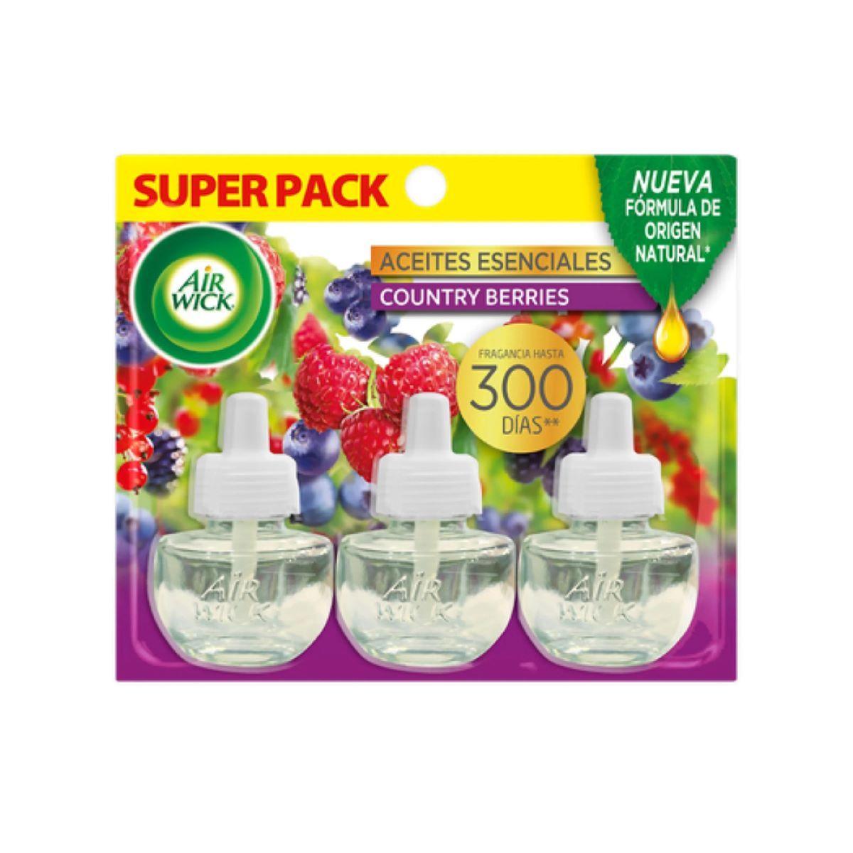 Recarga Airwick Eléctrico 21ml Pack 3 Unidades Berries-0
