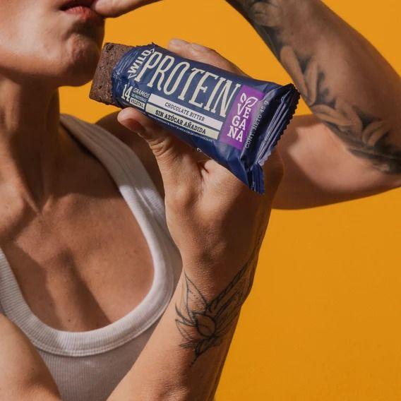 Barritas Wild Protein Vegana Chocolate Bitter 16 Un-2