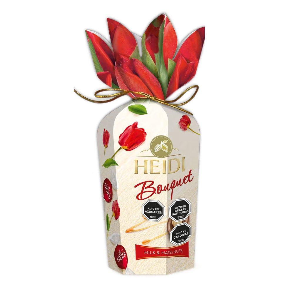 Pack 6 Chocolates Bombón Heidi bouquette Flower surtido120g-6