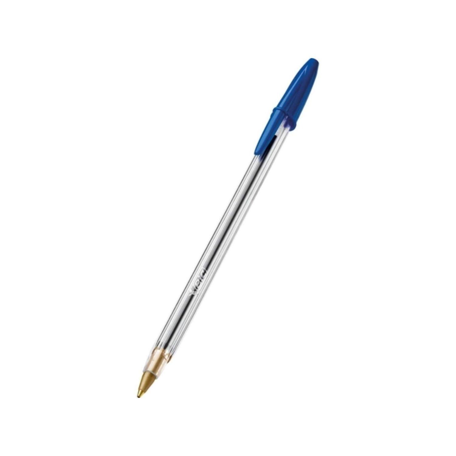 Lápiz Pasta Azul Bic Cristal Punta Media 50 unid-4