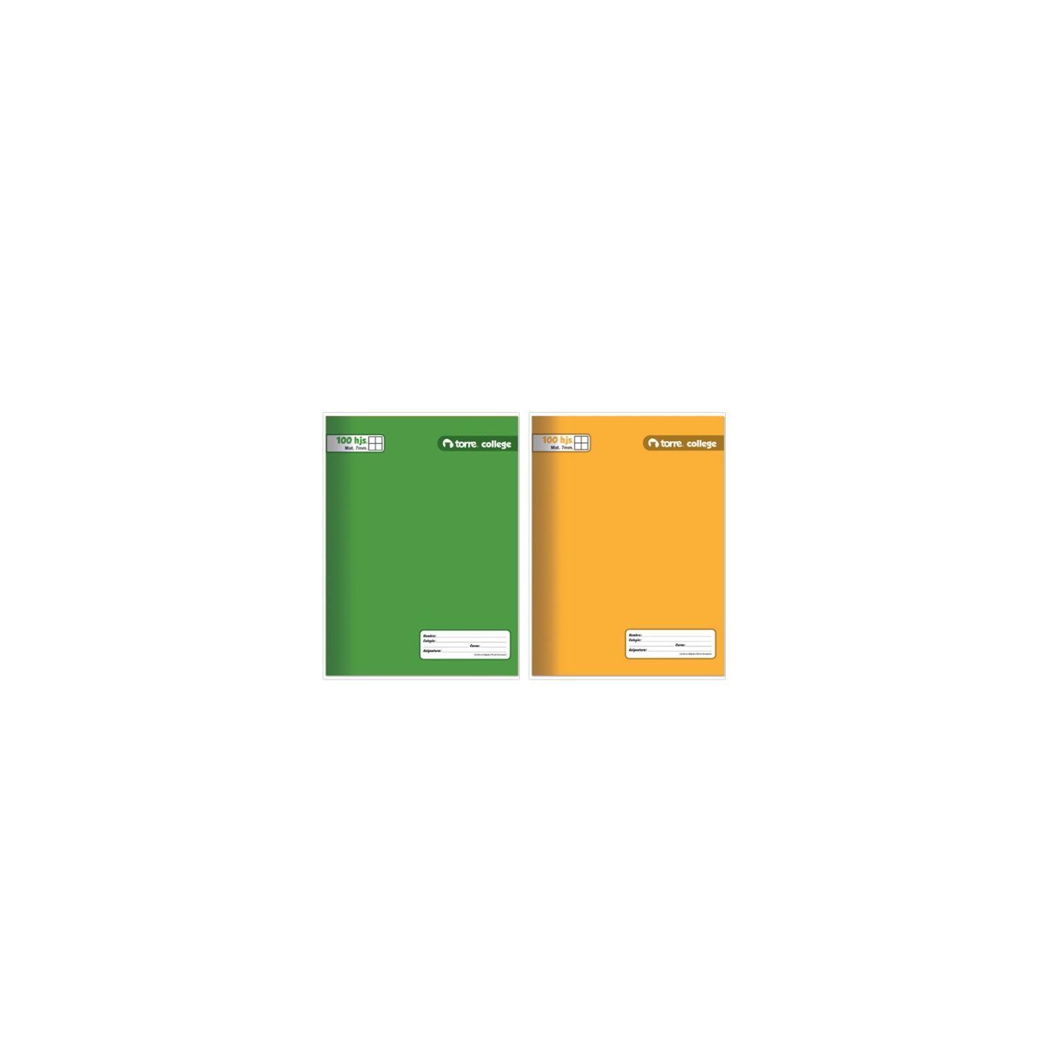 Pack 10 Cuadernos College Torre Matemáticas 100 hojas-4