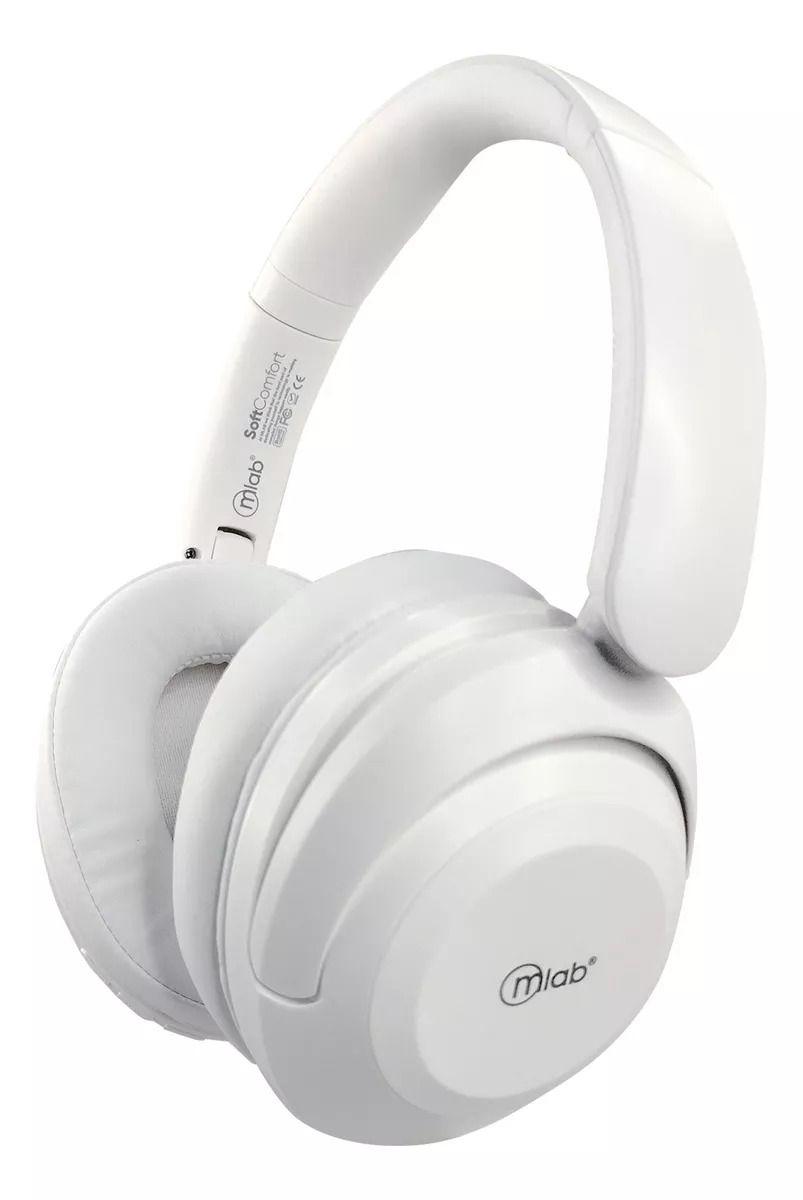 Mlab Audífono Bluetooth Tipo C Soft Comfort Blanco-1