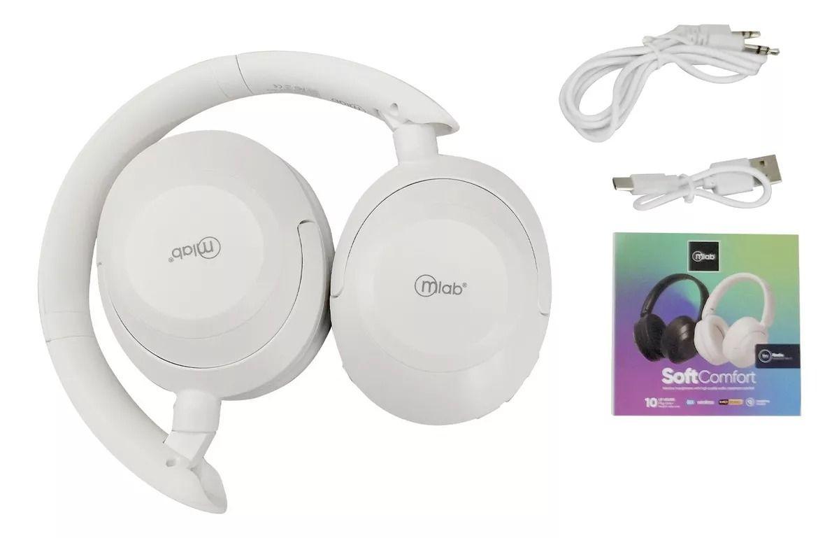 Mlab Audífono Bluetooth Tipo C Soft Comfort Blanco-2