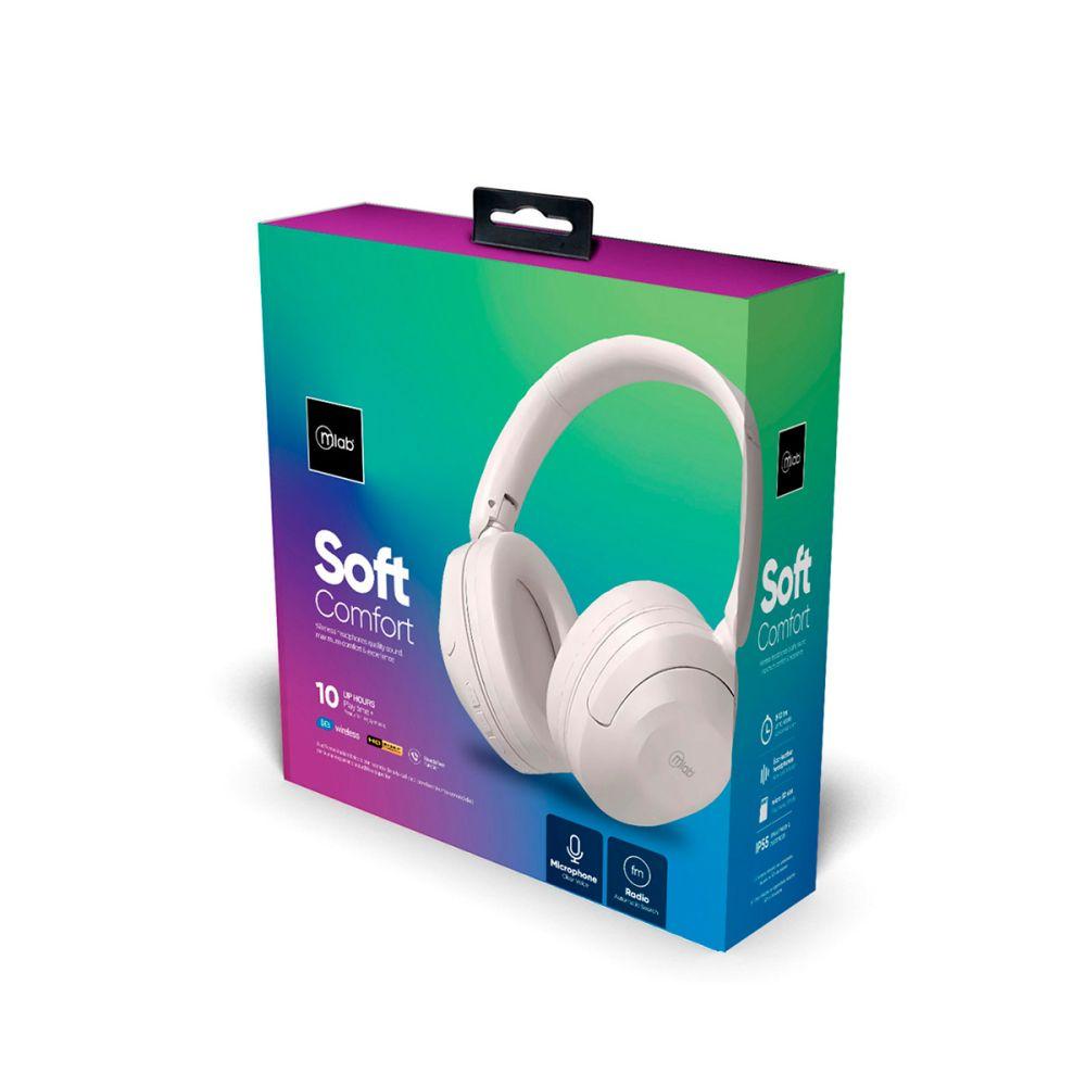 Mlab Audífono Bluetooth Tipo C Soft Comfort Blanco-4