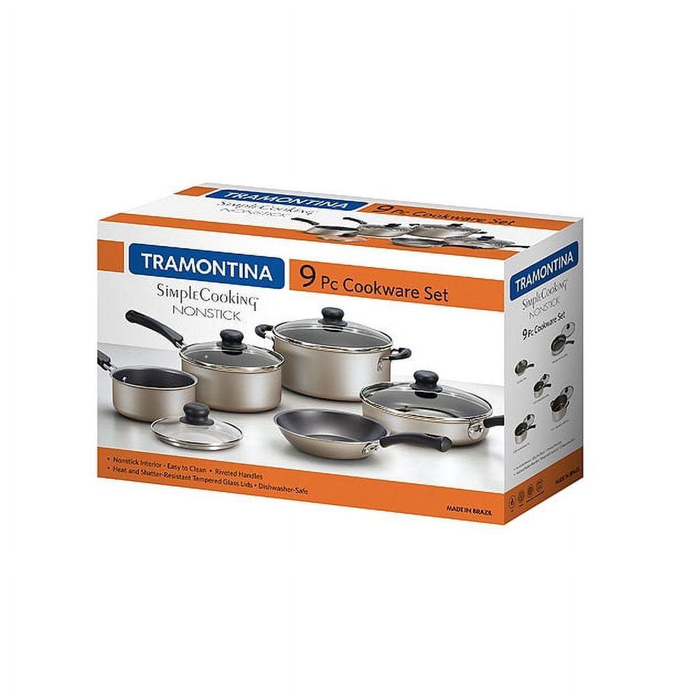 Batería De Cocina Tramontina 9 Piezas Gris-1