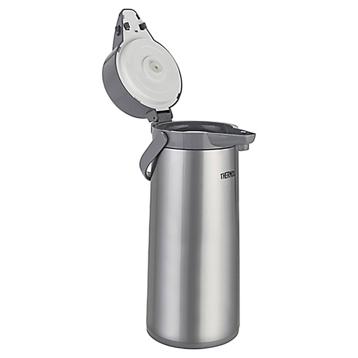 Termo Sifón Thermos Vidrio 2.5 Litros Push Style Gris-3