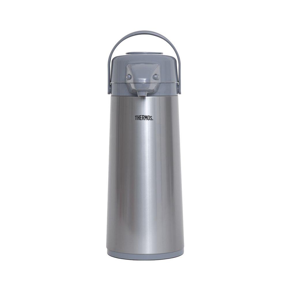Termo Sifón Thermos Vidrio 2.5 Litros Push Style Gris-0