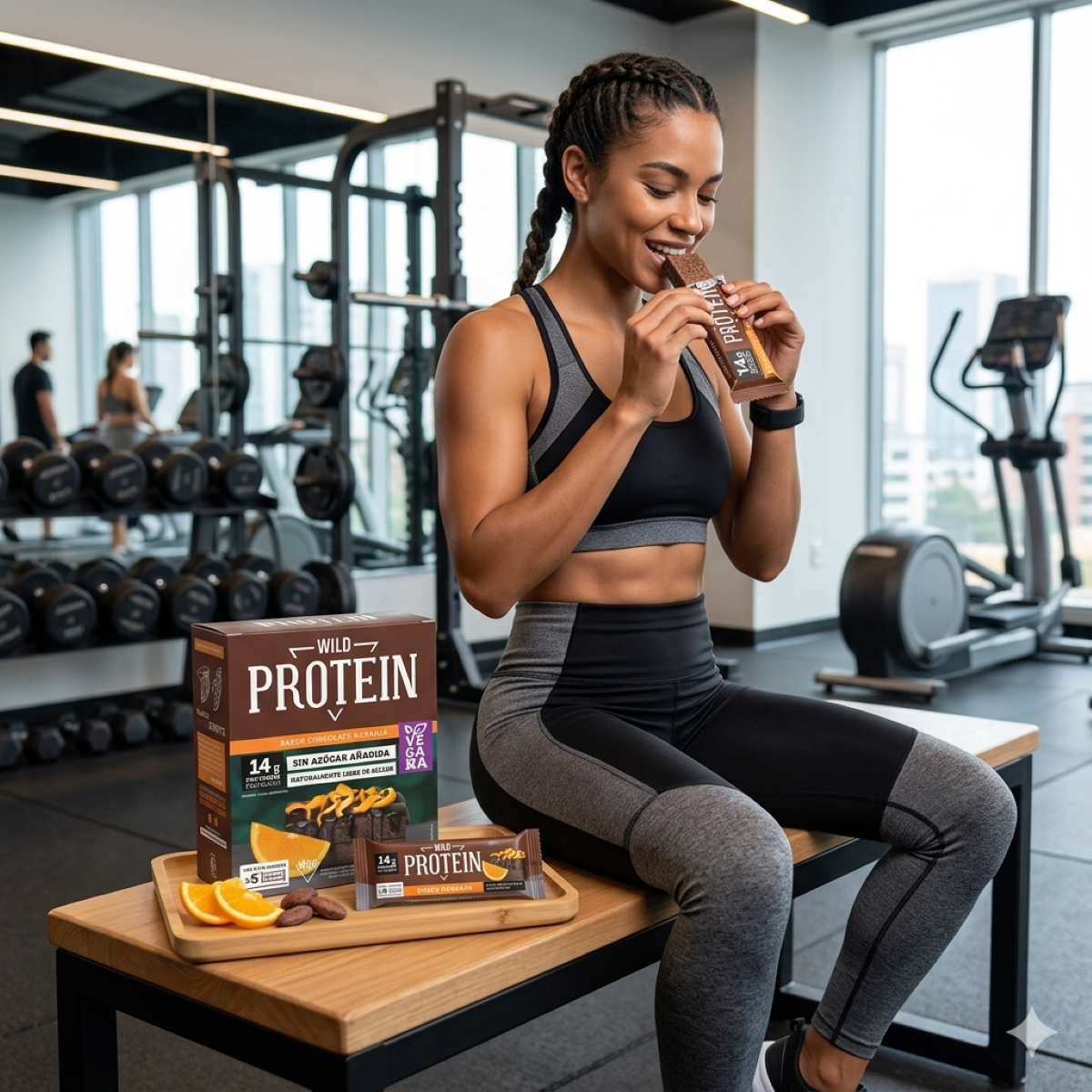 Wild Protein Vegana Chocolate Naranja 5 Unidades-5