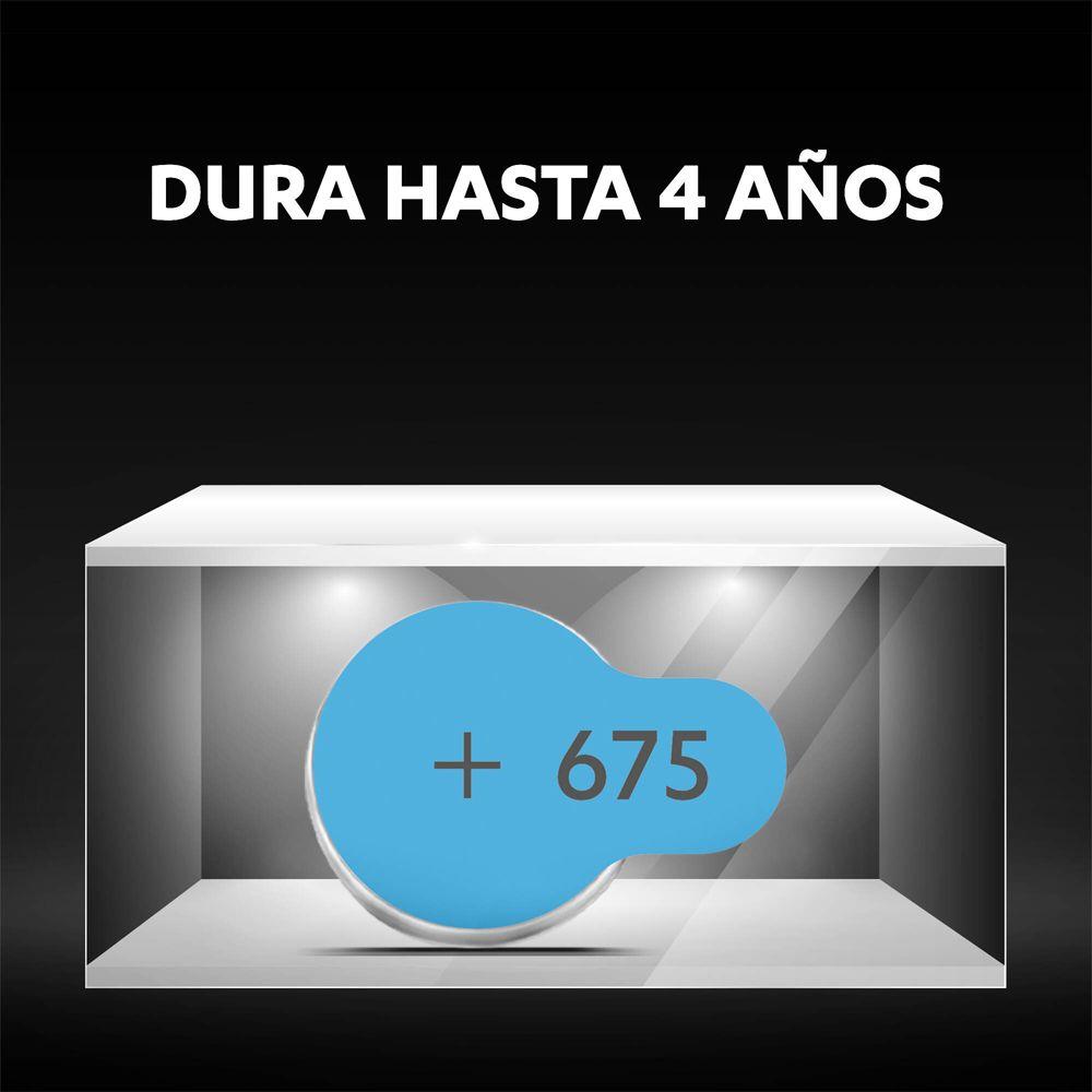 Pack 36 Pilas Duracell audífono tamaño 675-6