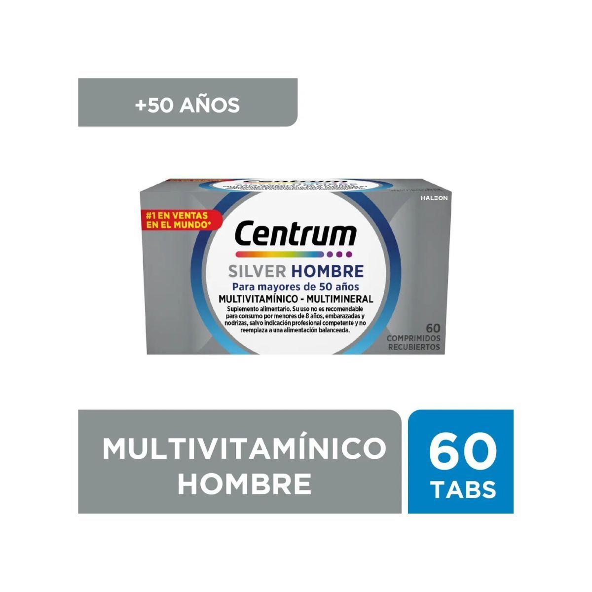 Multivitamínico Centrum Silver Hombre 60 Tabletas-0