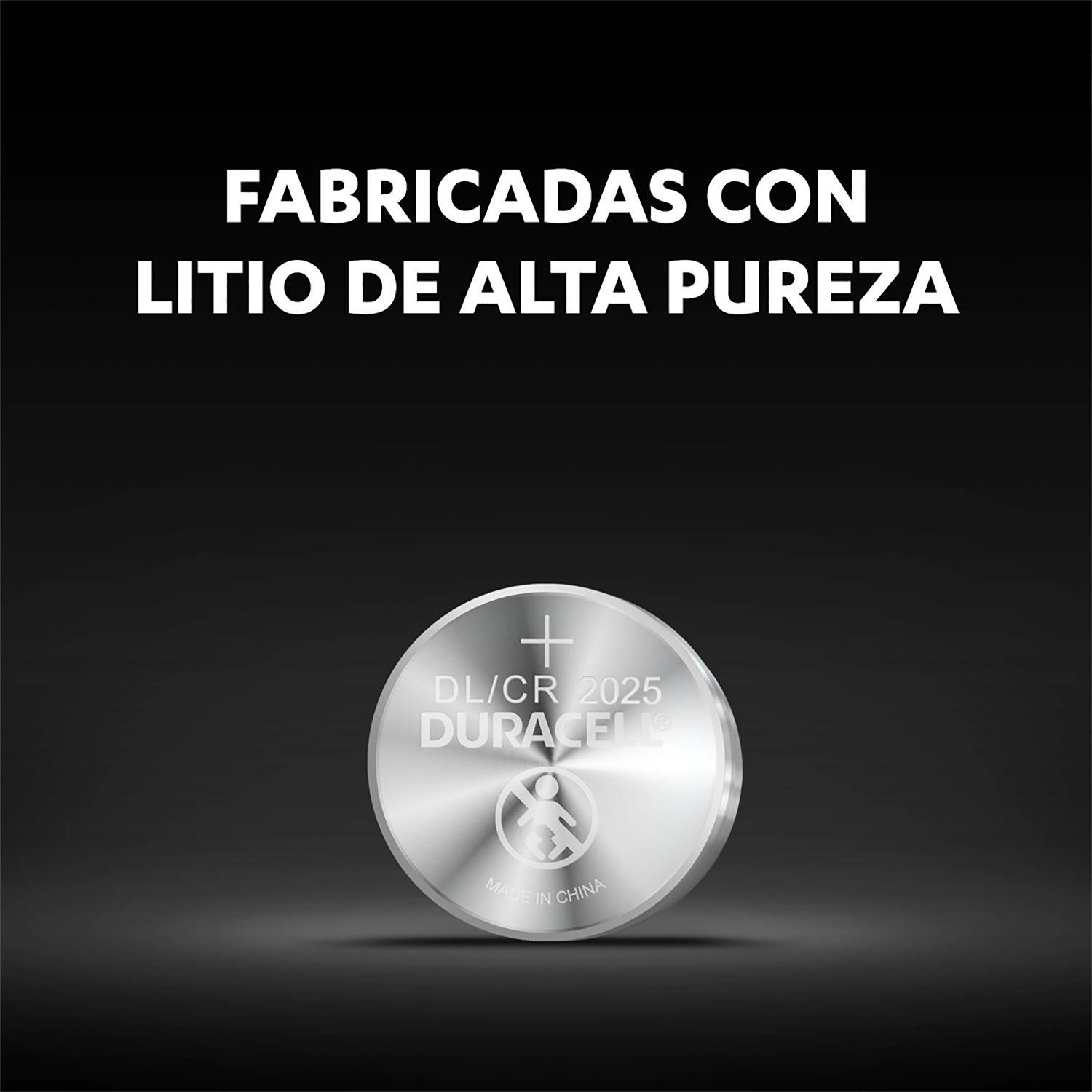 Pack 6 tiras Pila botón Duracell 2025 x5ud-2