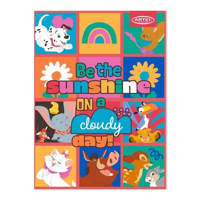 Cuaderno College Disney 100hj Matemat. 7mm x10ud Diseños-2