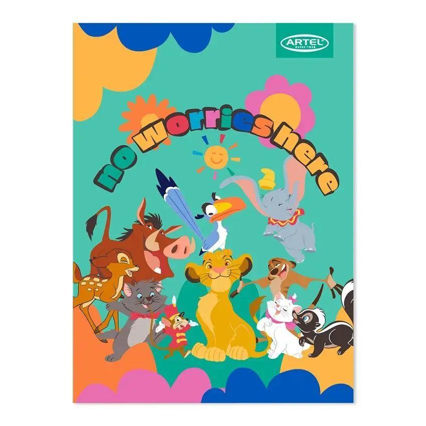 Cuaderno College Disney 100hj Matemat. 7mm x10ud Diseños-3