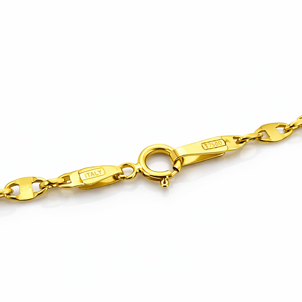 Collar Ancla Oro Amarillo 18K-2