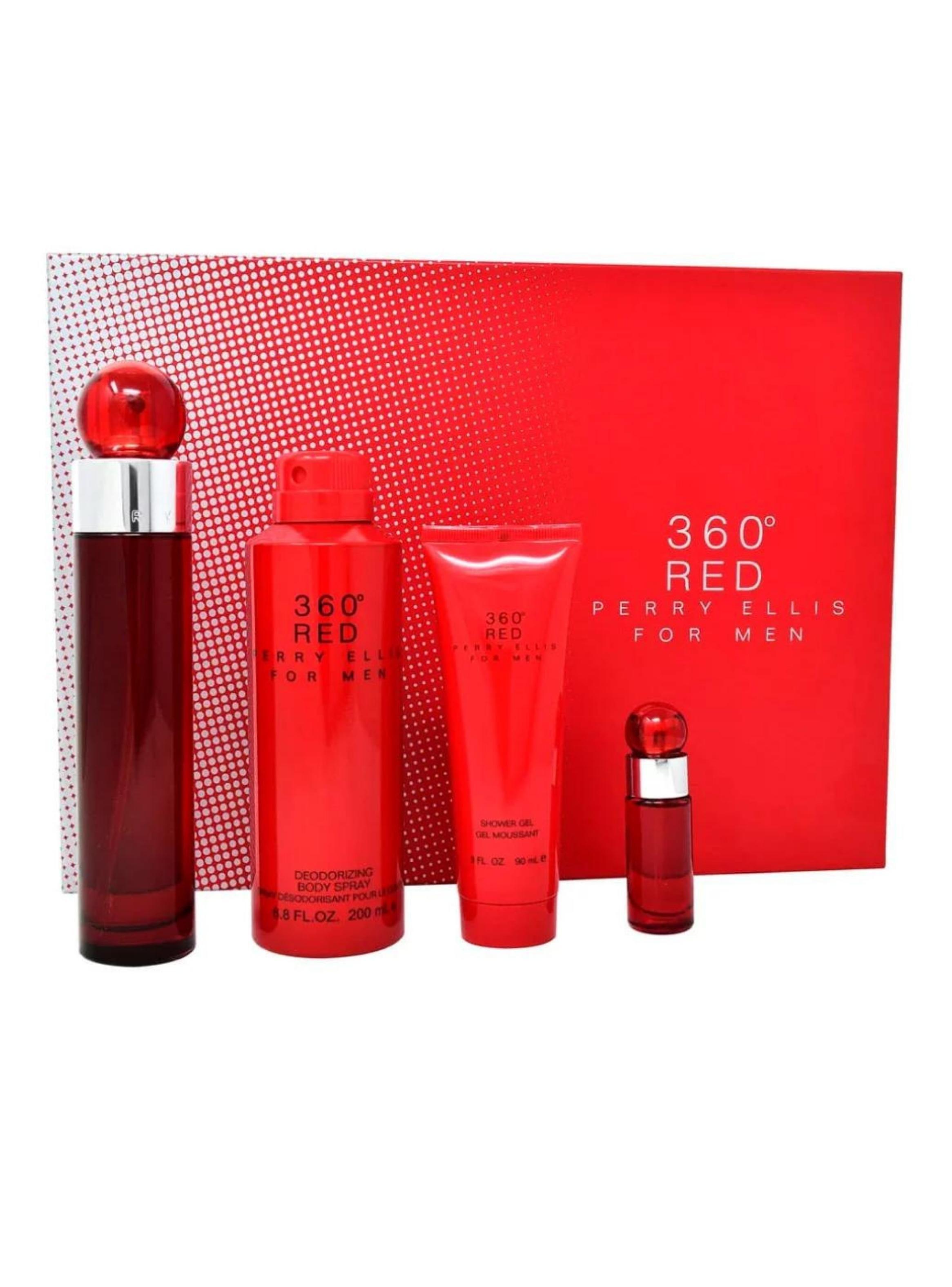 PERRY ELLIS 360 RED MEN EDT 100ML+7,5ML+BODY SPRAY+SG-0