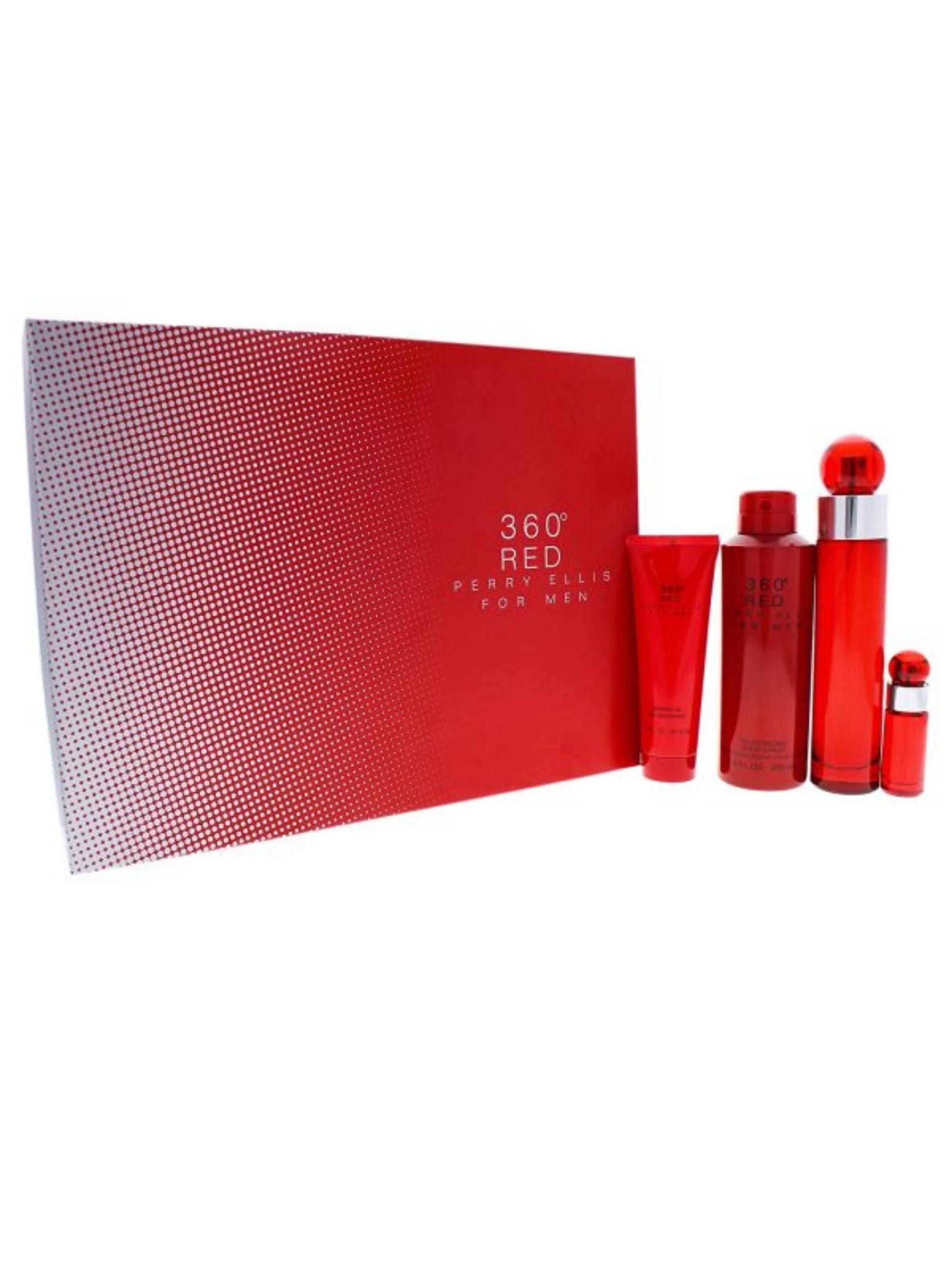 PERRY ELLIS 360 RED MEN EDT 100ML+7,5ML+BODY SPRAY+SG-1