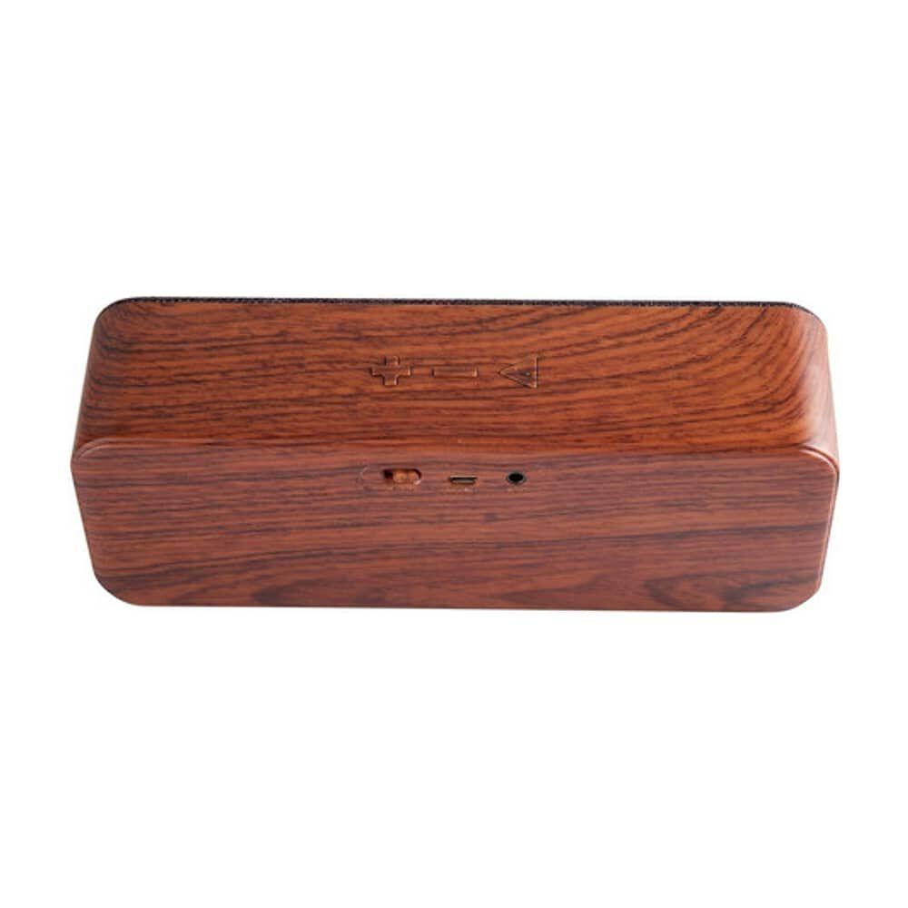 Parlante Portátil Bluetooth Aiwa Elegante Madera Café AWP70BT-2
