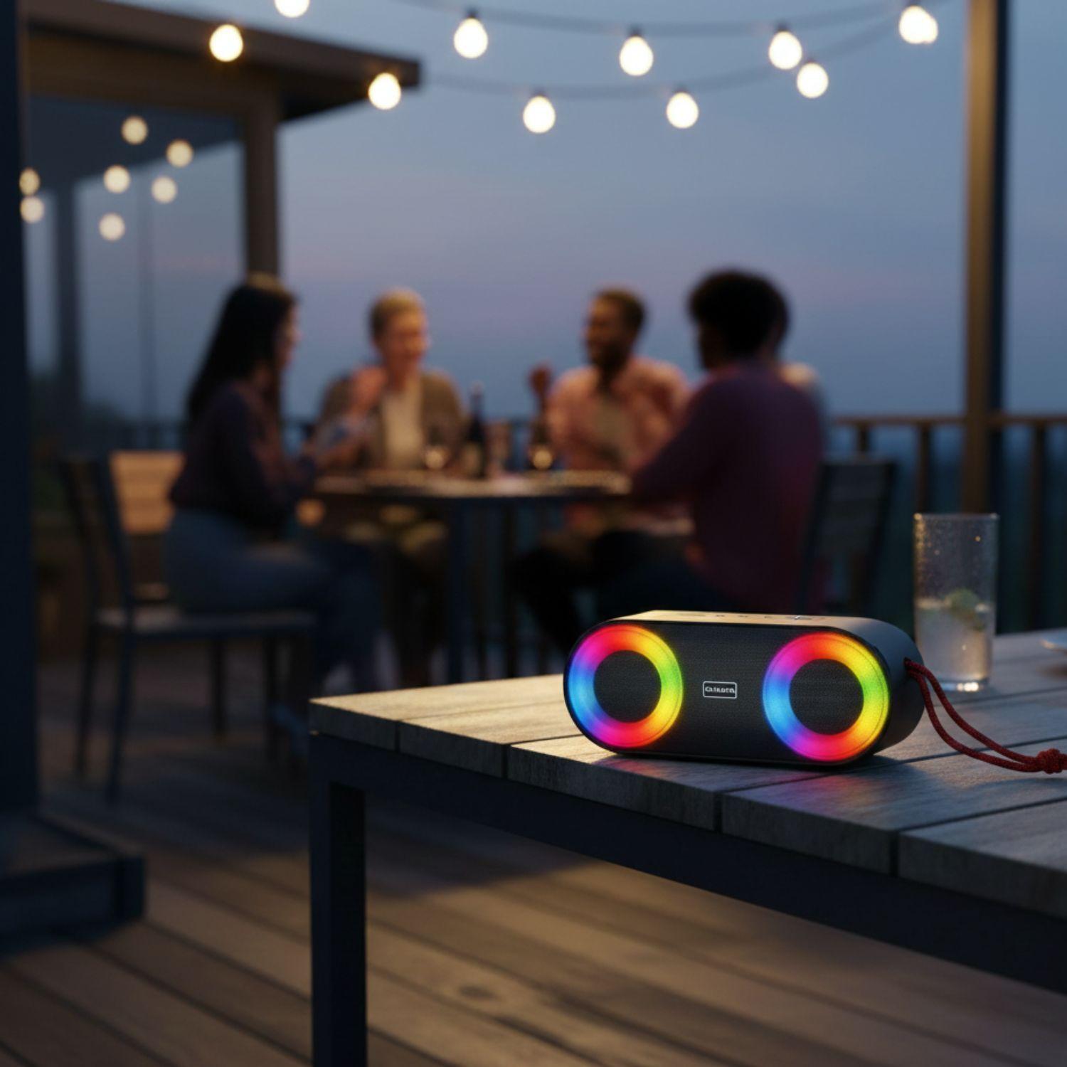 Parlante Portátil Bluetooth Aiwa 20w Ipx5 Radio Fm Aw sj215-4