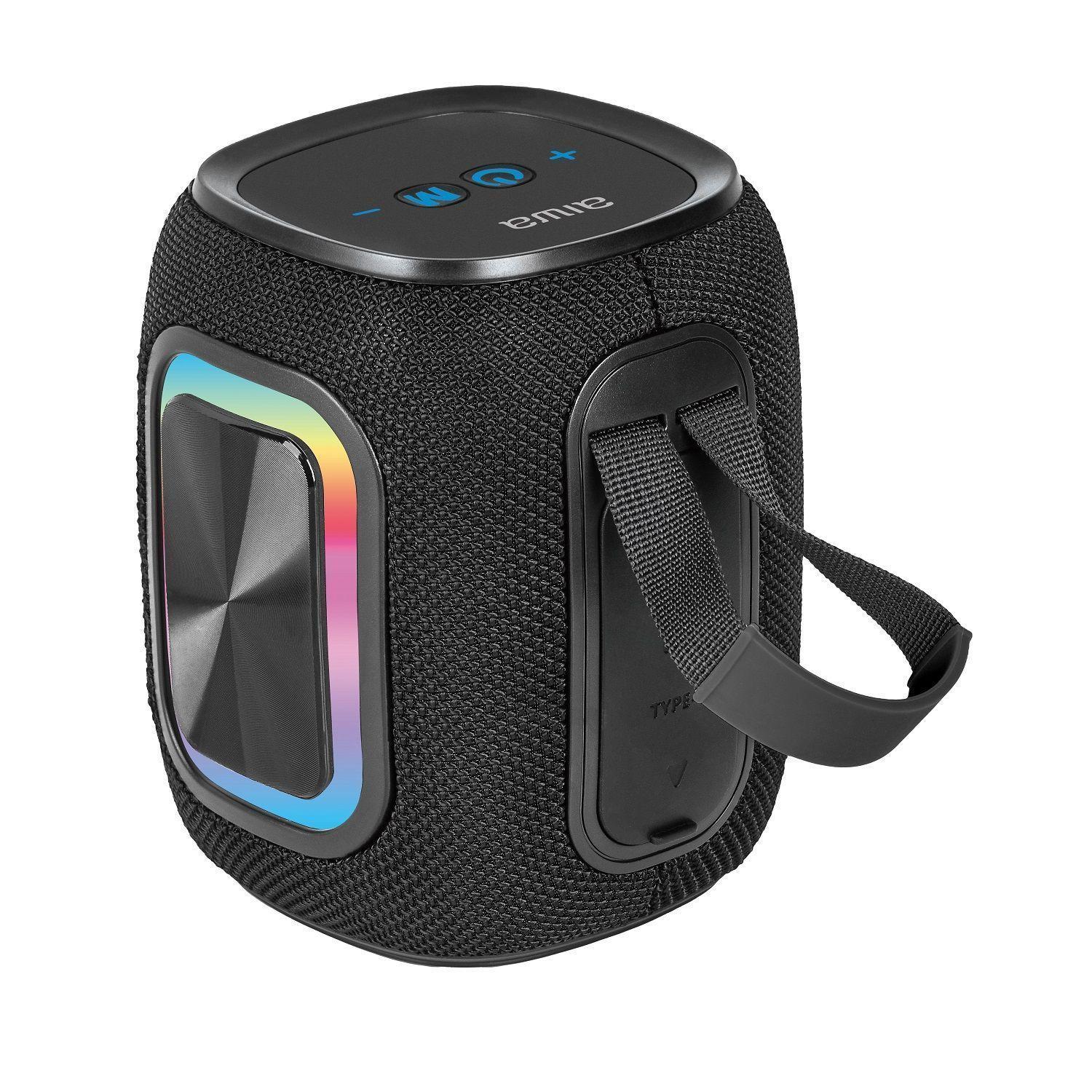 Parlante Bluetooth Aiwa 12w Radio Fm Luz Rgb Aw-kb61-3