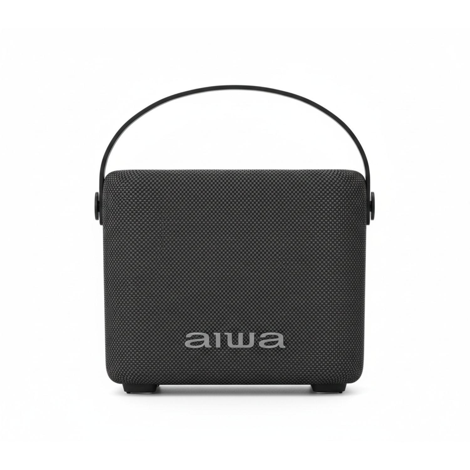 Parlante Bluetooth Portátil Negro Aiwa 7w Con Luz AWSS70BT-2