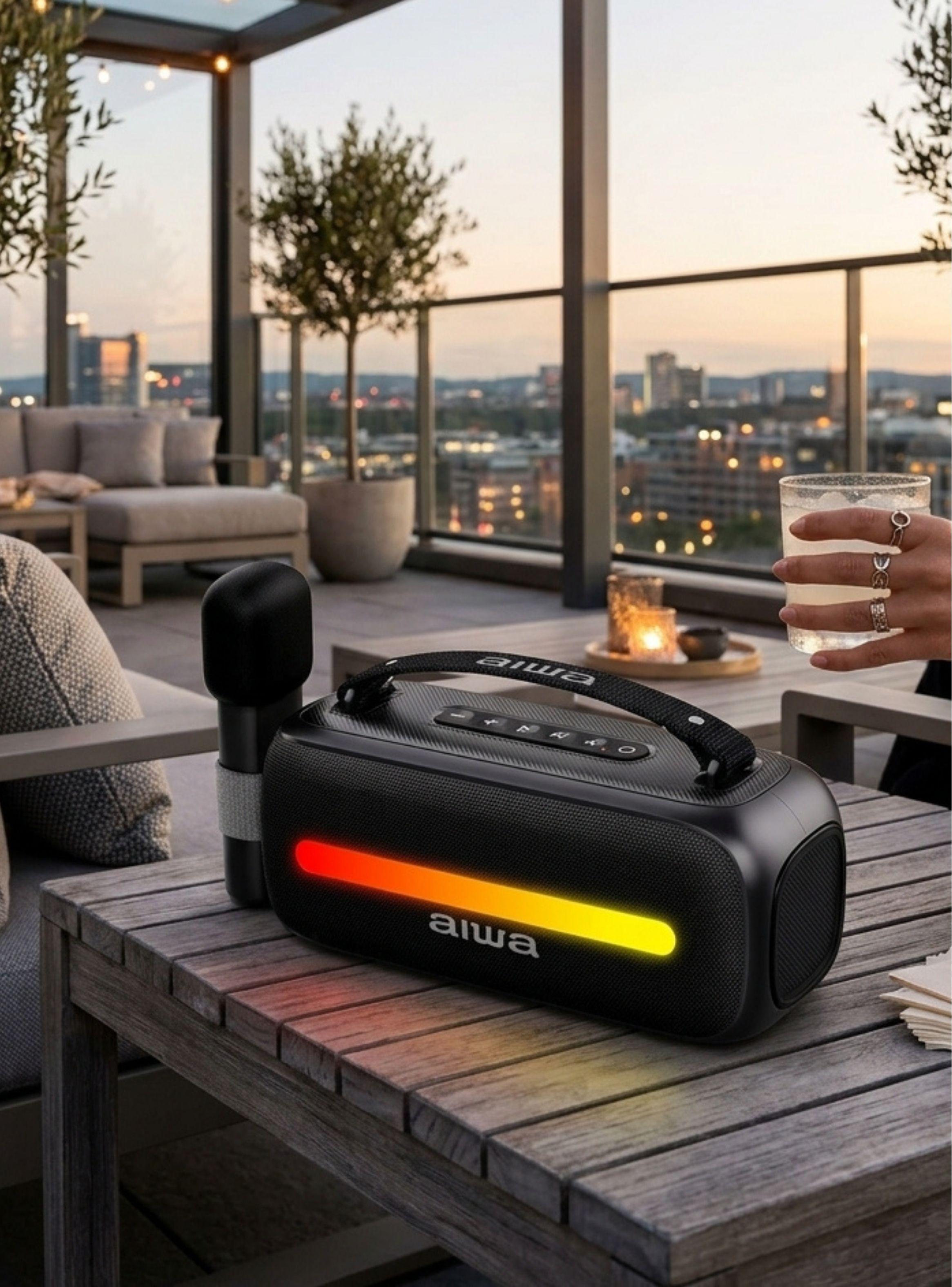 Parlante Bluetooth Aiwa Port til Con Karaoke Aws s40bt Negro-0