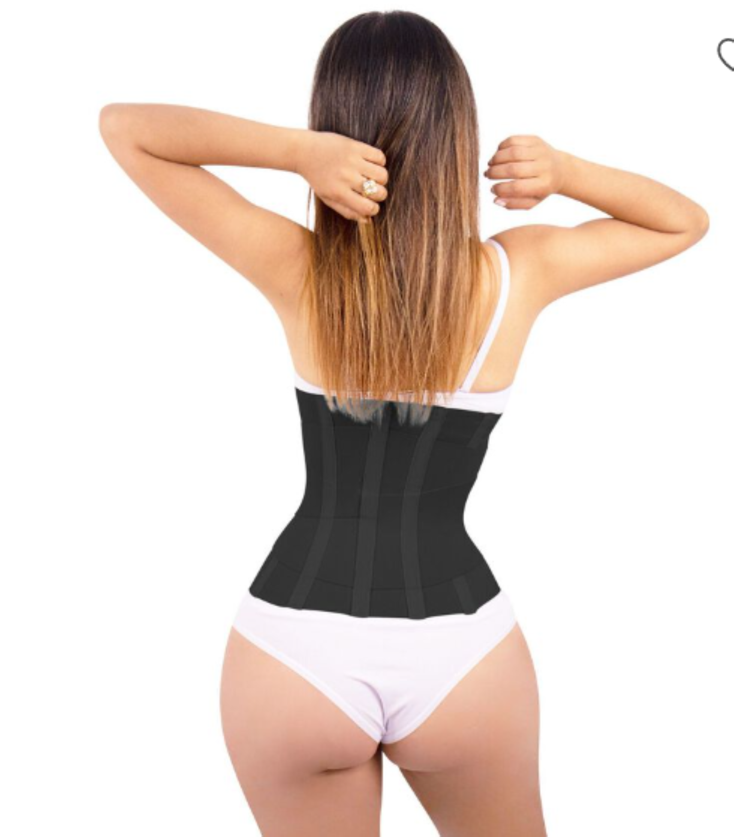 Faja Cinturilla Reductora Premium con broches Reloj De Arena Moda King-4