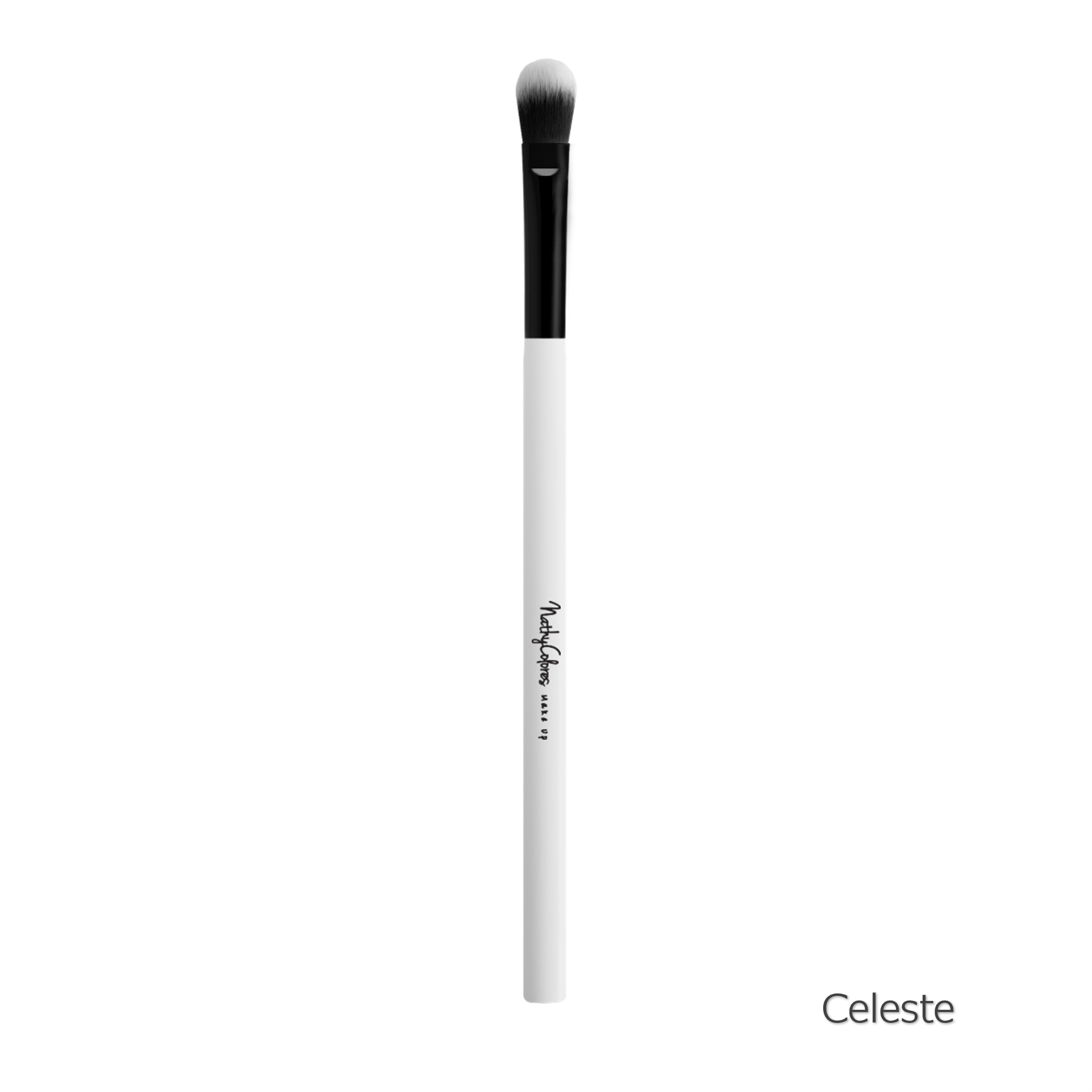 NathyColores - Brocha de Maquillaje Profesional - Celeste-3