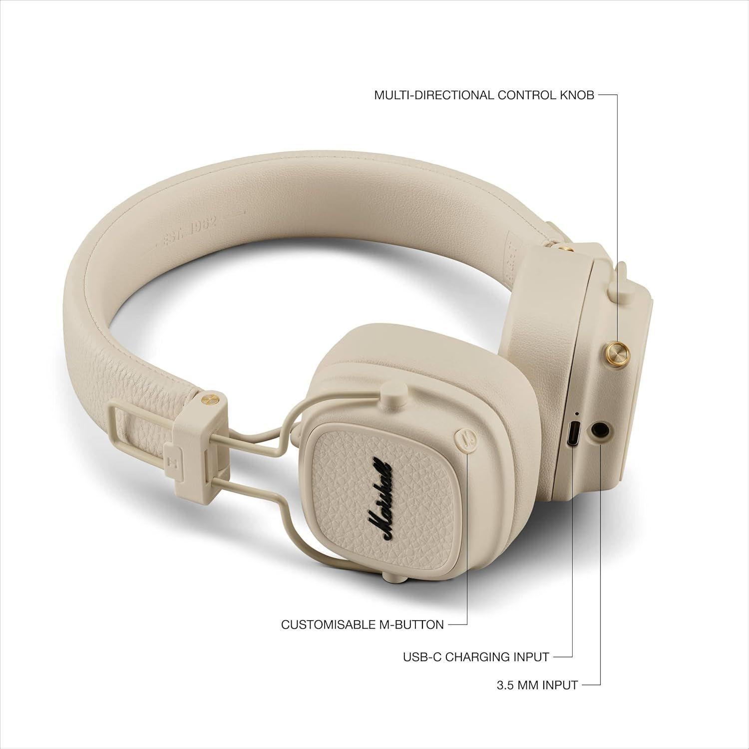 Audifono On-ear Major V Marshall Crema-3