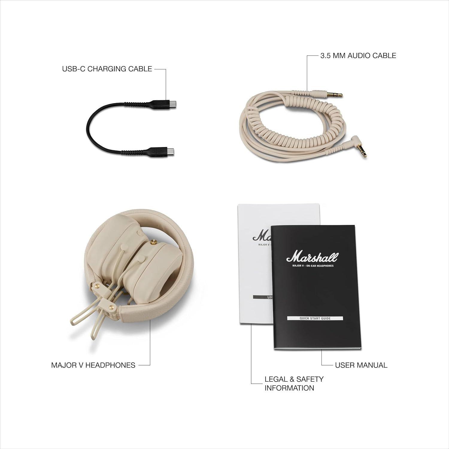 Audifono On-ear Major V Marshall Crema-6