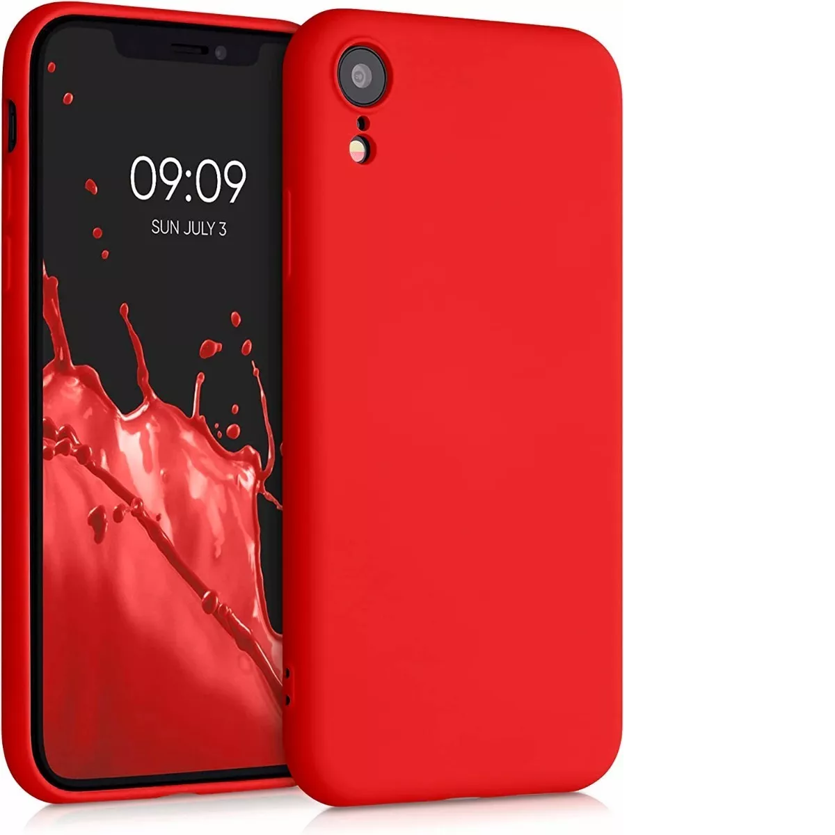 Carcasa Para iPhone ( XR ) Silicona Slim Rojo-0