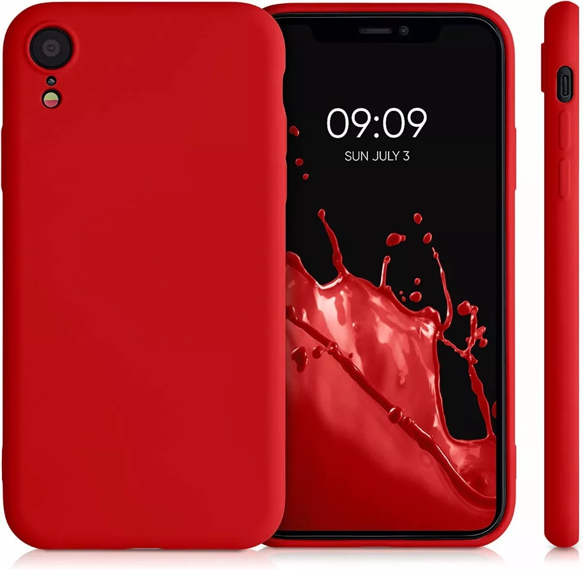 Carcasa Para iPhone ( XR ) Silicona Slim Rojo-1