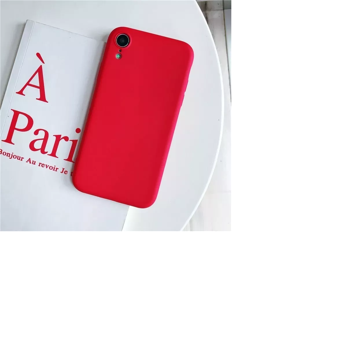 Carcasa Para iPhone ( XR ) Silicona Slim Rojo-2
