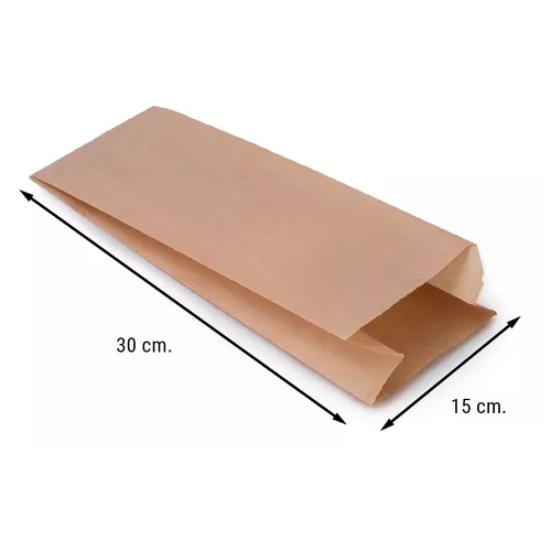 Bolsas Kraft Saco De Papel 2 Kg X 100 Unidades-1