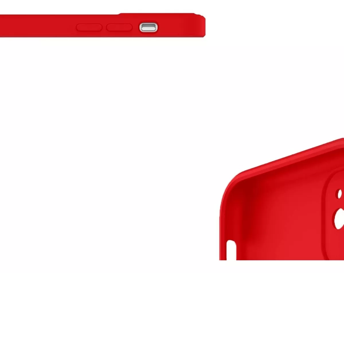 Carcasa Para iPhone ( 11 ) Silicona Slim Rojo-2