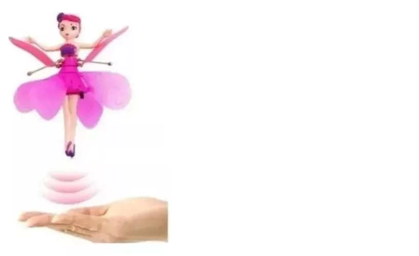 Muñeca Mágica Hada Voladora Recargable Con Sensor-1