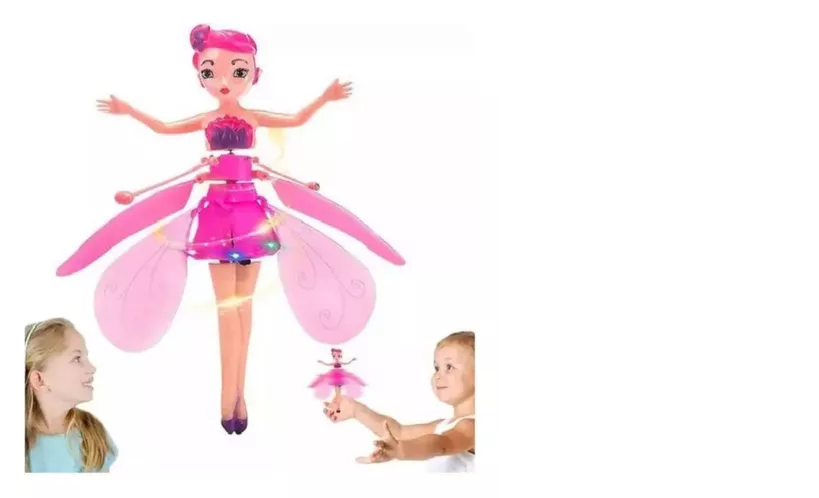 Muñeca Mágica Hada Voladora Recargable Con Sensor-2